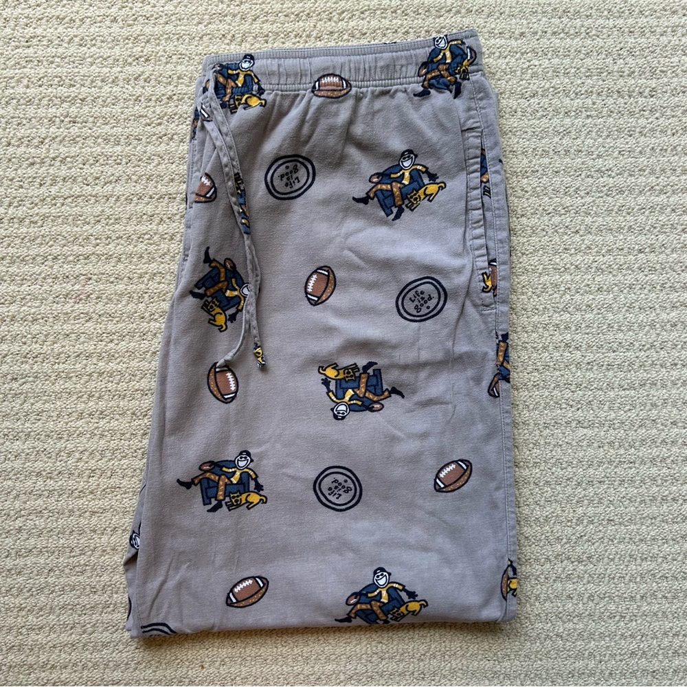 Life Is Good Football Pajama Pants